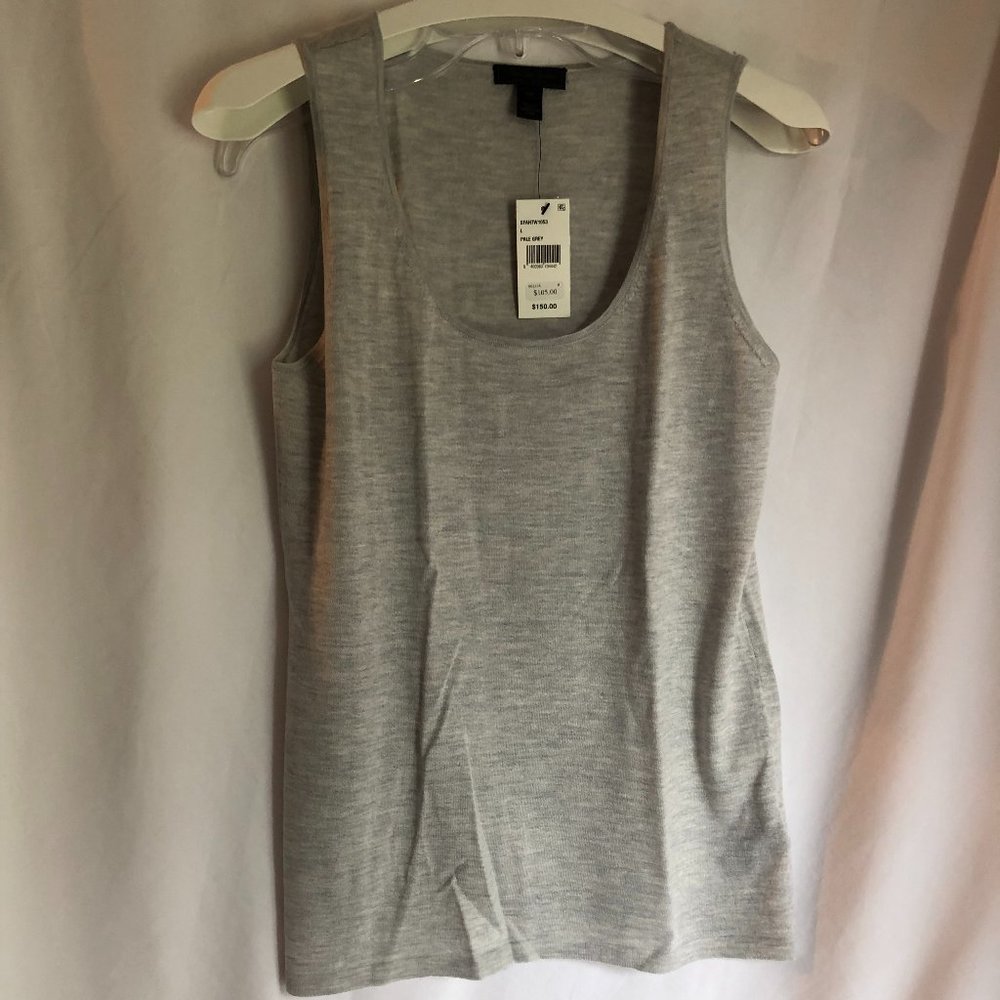 NWT sz-L SAKS FIFTH AVENUE Cashmere shell tank top